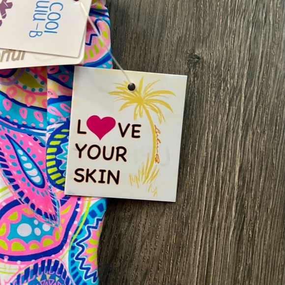 Lulu B Paisley UPF 50+ Sleeveless Zip Neck Dress NWT Medium new with tags resort - Picture 8 of 11